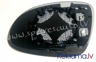 SVWM1050AGRE - 115N0857522, 5N0857522, 5N0-857-522-B heated, convex, chrome R - Spoguļa Stikls Ar Pa Rīga - foto 1