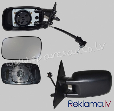 VVWM1002AL - 'OEM: 357857507' mechanical, chromed glass, ASPHERICAL L - Sānskata Spogulis - VW PASSA Rīga - foto 1