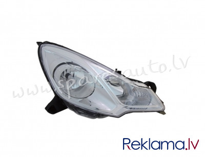 ZCT1134L - 'OEM: 6208Q5' TYC, with motor for headlamp levelling, Chrome, H1/H7, ECE L - Priekšējais  Rīga - foto 1
