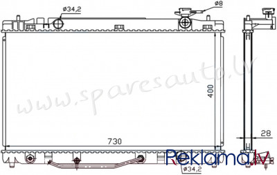 RA646808Q - 'OEM: 164000H210' MT/AT, EDA Cooling - Radiators - TOYOTA CAMRY  40 (2007-2009) Рига - изображение 1