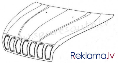 PAM20023A - 'OEM: 68103664AA' Aluminium - Motora Pārsegs - JEEP CHEROKEE  KL (2014-2018) Rīga - foto 1
