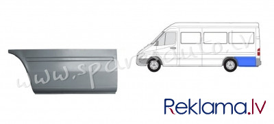 PBZ88016AL -  rear arch rear part, 2900mm, wheelbase 4025 mm MAXI L - Aizmugurējais Spārns - VW LT ( Rīga - foto 1