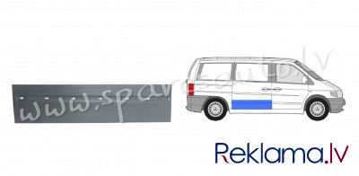 PBZ88037AR -  side doors, with holes R - Durvju Apakšējā Daļa - MERCEDES VITO (1995-2003) Рига - изображение 1