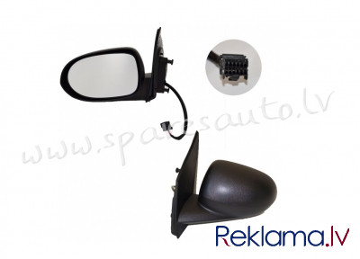 VCRM1011EL - 'OEM: 5115039AA' EDA PARTS, electric, chromed glass, CONVEX, 3 wires L - Sānskata Spogu Rīga - foto 1