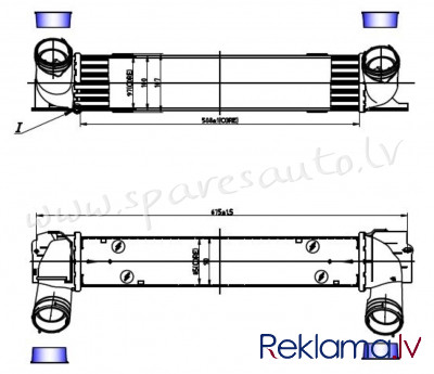 RI96725 - 'OEM: 1751.7.524.916' EDA Cooling - Interkūleris - BMW 3  E90/E91 (2005-2009) Rīga - foto 1