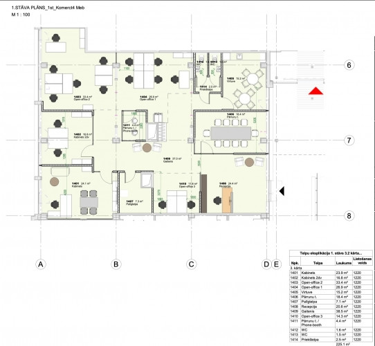 Аренда современных помещений в новом проекте Valdemāra Biroji.  Предлагаем в аренду Рига - изображение 11
