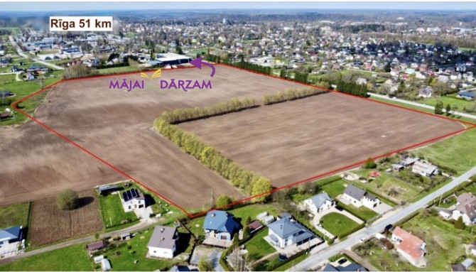 Iegādei tiek piedāvāts plaš zemes gabals 16 ha.  + Zemesgabals atrodās A2 šosejas pirmajā līnijā; +  Cигулда - изображение 4