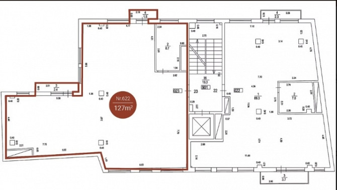 Tiek pārdots dzīvoklis kompleksā Upīša galerija, pagalma māja, 6.stāvs, 127 m2.   Ēka Rīga - foto 10
